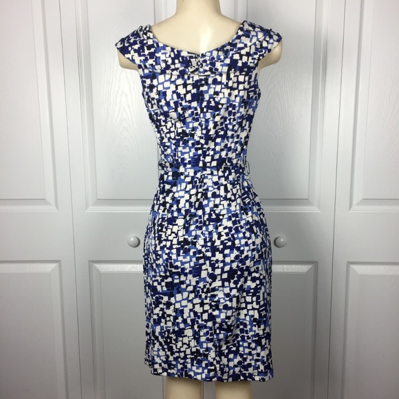  LIKE NEW - Super Cute Blue Belted Dress - Picture 5 of 8